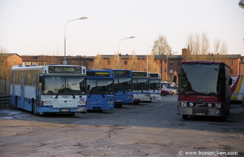 Linjebuss 2503, 200, 2501, 2507 and 2514 in Mölndal.