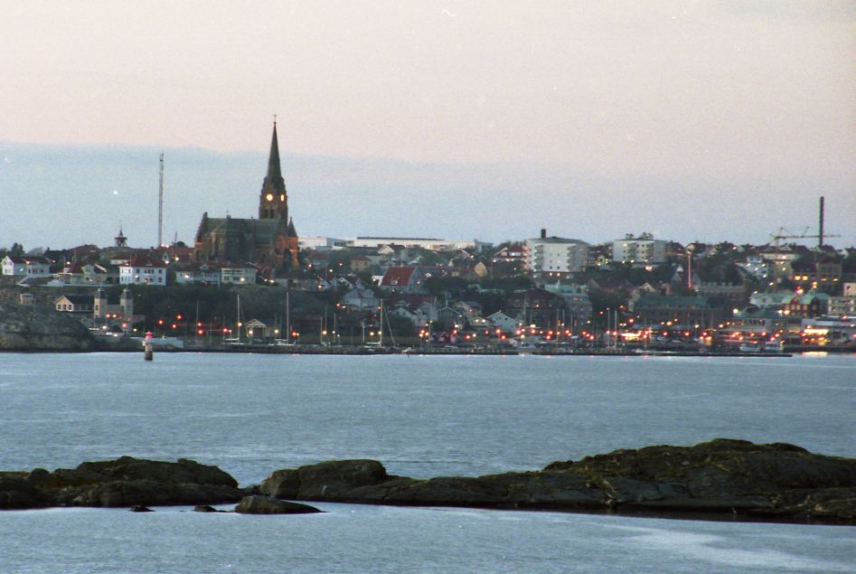 Lysekil at a distance.